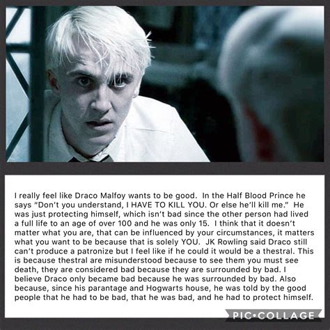 Draco Malfoy is so misunderstood. | Harry potter imagines, Slytherin harry potter, Harry potter ...