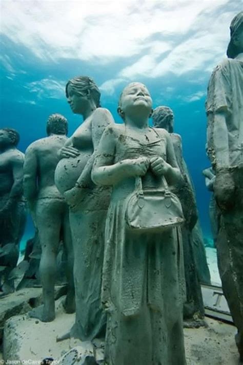 Cancun - The Underworld Museum | Underwater sculpture, Underwater art, Sculpture art