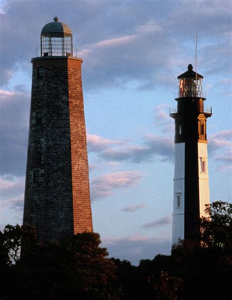 Cape Henry Lighthouses In Virginia Photograph by Skip Willits