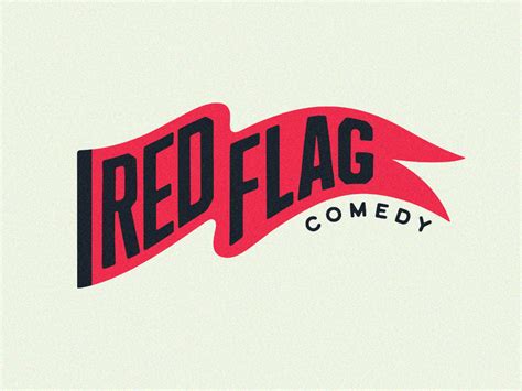 Red Flag Comedy Logo by Ross Shafer