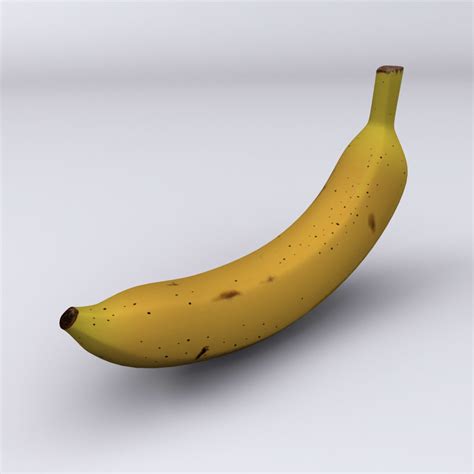 3d model banana hi res