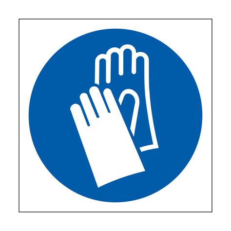 Hand Protection Symbol Sign - First Safety Signs