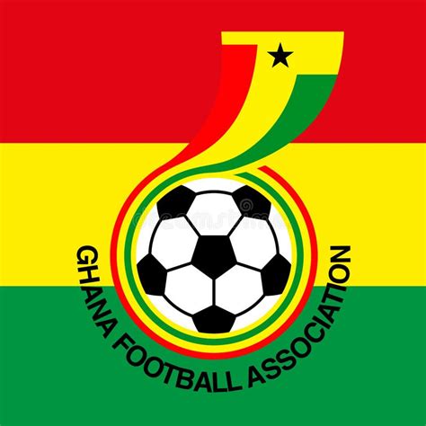 Emblem of the Football Federation of Ghana with Ghanese Flag Editorial ...