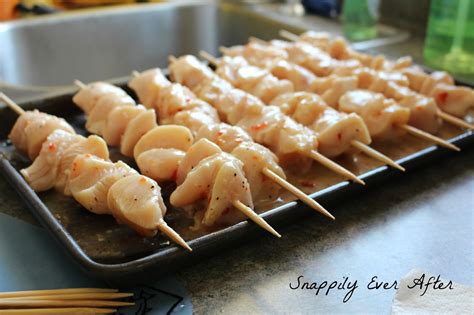 Snappily Ever After: Simple Chicken Kebabs