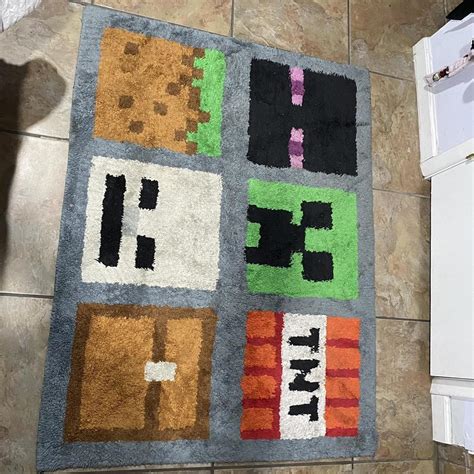 minecraft rug - Depop