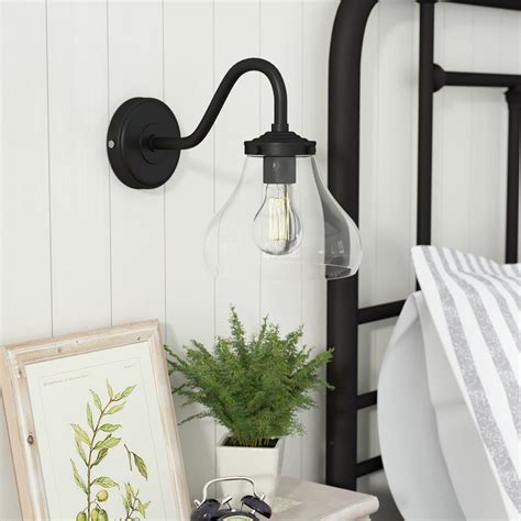 Mountville 1-Light Armed Sconce | Modern farmhouse lighting, Sconces, Farmhouse lighting