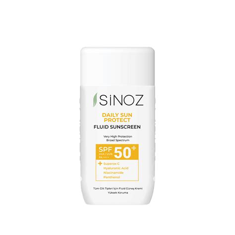 Daily Sun Protect Fluid Sunscreen SPF 50 + – Sinoz Cosmetics