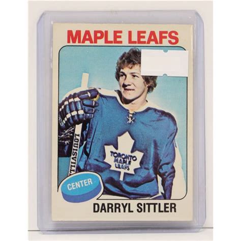 1975 DARRYL SITTLER HOCKEY CARD