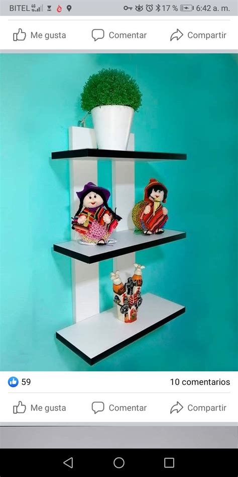 Three Tiered Wooden Shelves for Stylish Home Decor