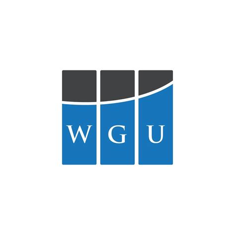 WGU letter logo design on white background. WGU creative initials letter logo concept. WGU ...