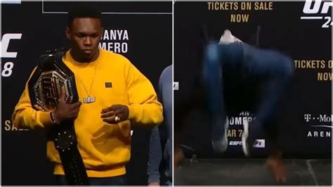 Israel Adesanya and Yoel Romero get into crazy DANCE OFF at presser!