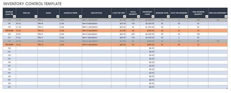 Smartsheet Inventory Management Template