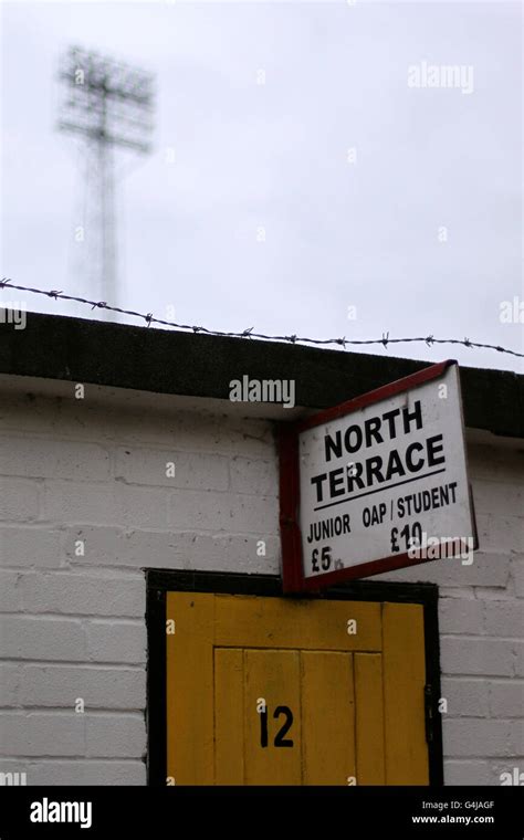 Entrances to the north terrace of the costings abbey stadium hi-res stock photography and images ...