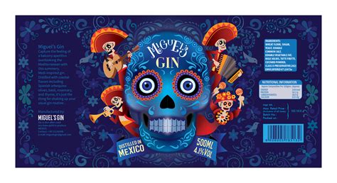 GIN LABEL DESIGN/ PACKAGING DESIGN on Behance