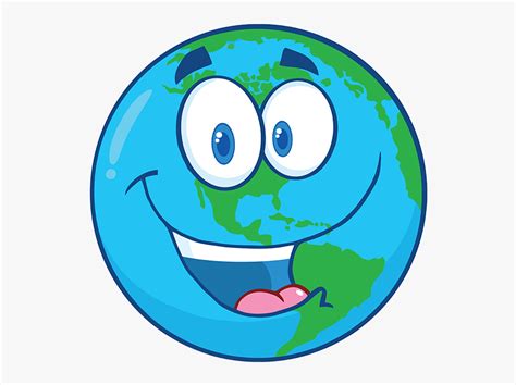 Happy Earth Cartoon , Free Transparent Clipart - ClipartKey