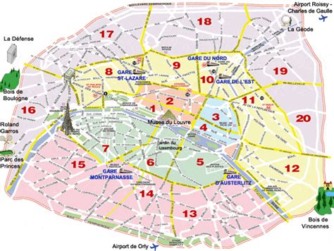 MEGA GUÍA: ⛺ Mapa turístico de París con plano y fotos