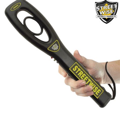 Streetwise Handheld Metal Detector: Detects Guns & Knives - Spy Goodies