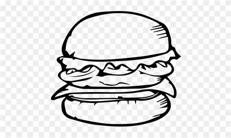 Logo - Burger Vector Black And White - Free Transparent PNG Clipart Images Download