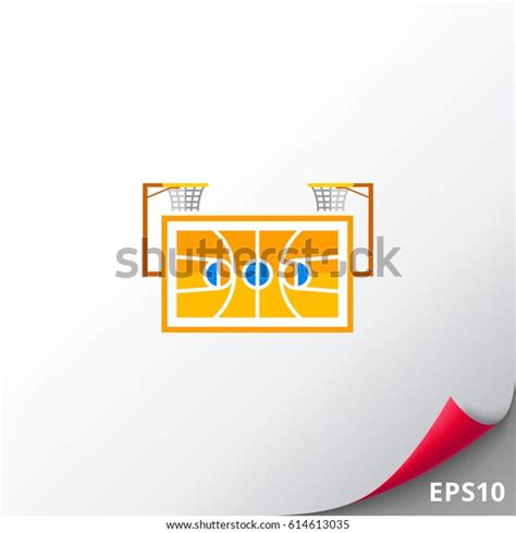 Basketball Court Vector Icon Stock Vector (Royalty Free) 614613035 ...