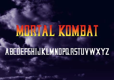 Mortal Kombat Title font by baglio on DeviantArt