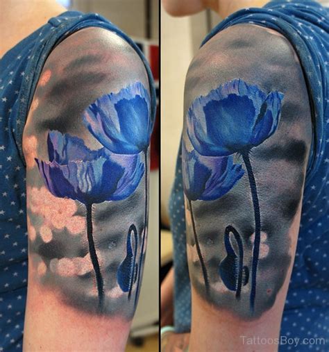 Blue Poppy Flower Tattoo | Tattoo Designs, Tattoo Pictures