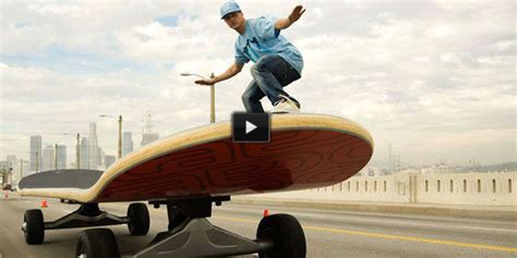 Rob Dyrdek’s Giant Skateboard Is Rolling Down the Street!