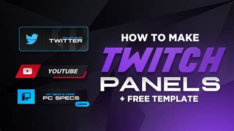 How to add twitch panels - jesclan