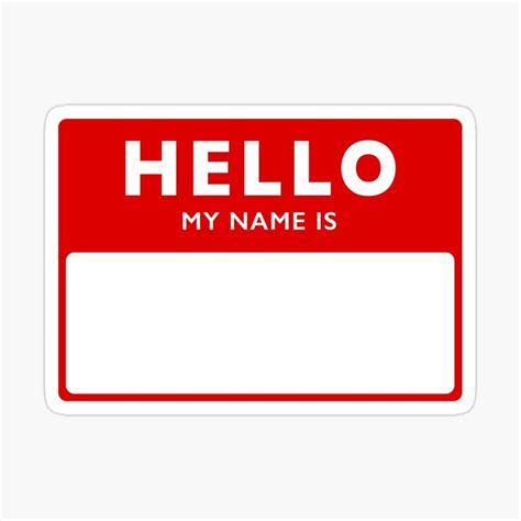 "Hello My name is" Sticker for Sale by DavidMay | Sticker graffiti ...