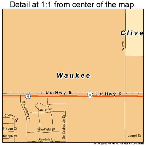 Waukee Iowa Street Map 1982695