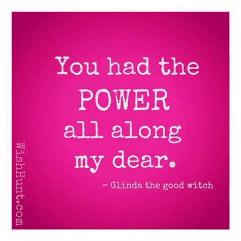 Glinda the Good Witch Quote Poster by WishHunt | Zazzle.com in 2021 | Witch quotes, Glinda the ...