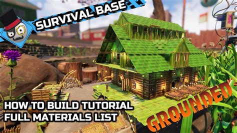 GROUNDED Early Access: Base Building - How to Build a House (Survival Gameplay) - YouTube