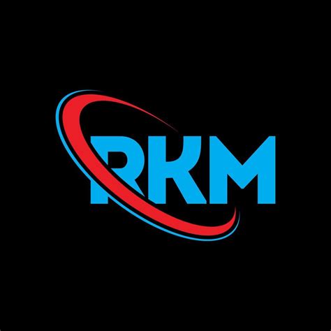 logotipo de rkm. letra rkm. diseño del logotipo de la letra rkm ...