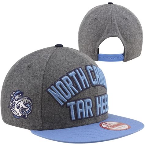 New Era North Carolina Tar Heels (UNC) Emphasized Snapback Hat - Gray ...