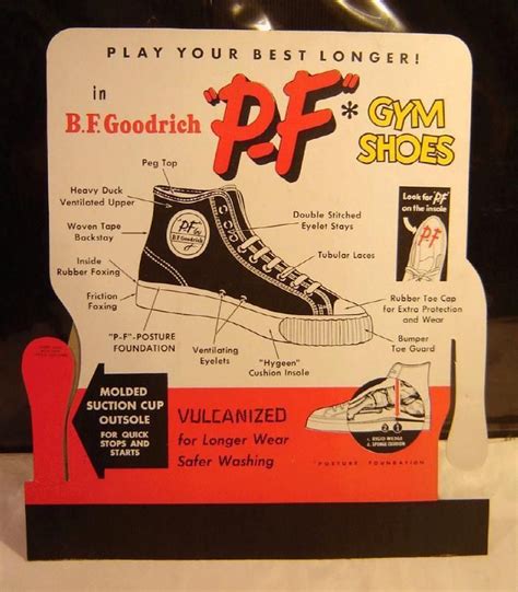 Vintage 1950s PF FLYERS STORE DISPLAY SIGN BIG CLASSIC | eBay | Pf ...