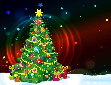 Christmas tree, Christmas, spirit, tree, santa, snow, colors, winter, HD wallpaper | Peakpx