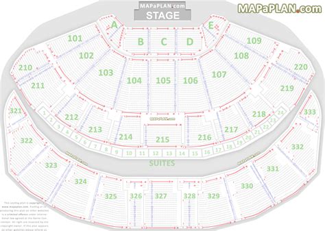 Leeds First Direct Arena seating plan - Detailed seat numbers chart ...