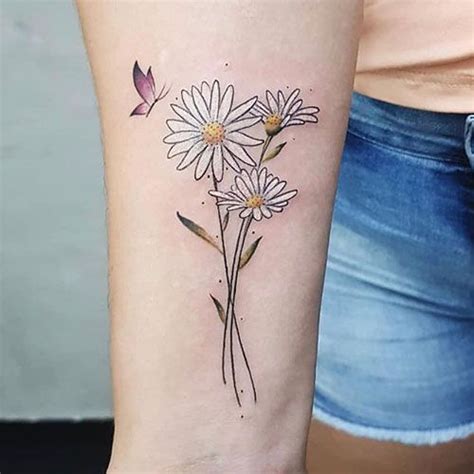 Cute White Flower Tattoos - Best Flower Tattoos - Cute & Beautiful Flower Tattoo Designs, Pretty ...