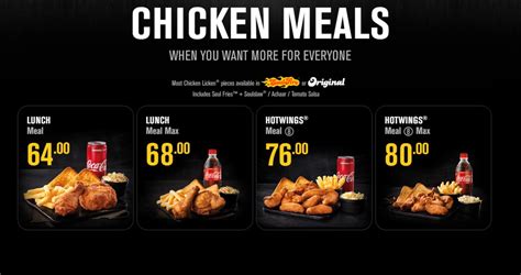 Chicken Licken Menu and Prices 2022