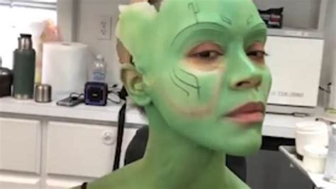 Zoe Saldana Gamora Makeup Time Lapse | Makeupview.co