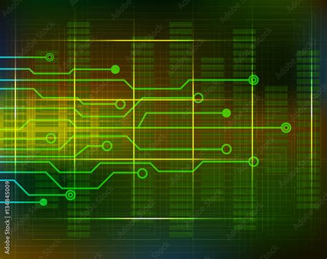 Technology background circuit with lines. Vector Stock Vector | Adobe Stock