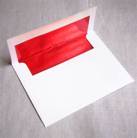 250 Red foil-lined envelopes A2 size 70 lb by RedLetterPaperCo