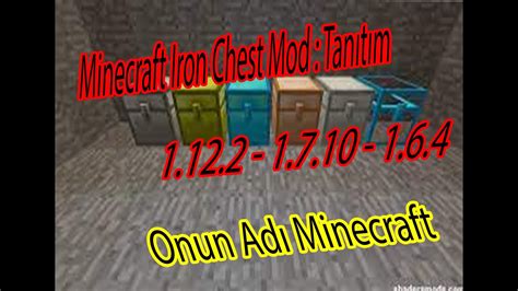 Minecraft Iron Chest Mod :Yeni Sandıklar Ve Elmas Sandık - YouTube