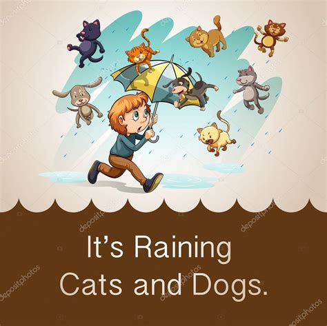 It's raining cats and dogs Stock Vector Image by ©blueringmedia #80478836