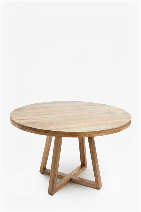 Round Wooden Dining Table Natural | French Connection UK