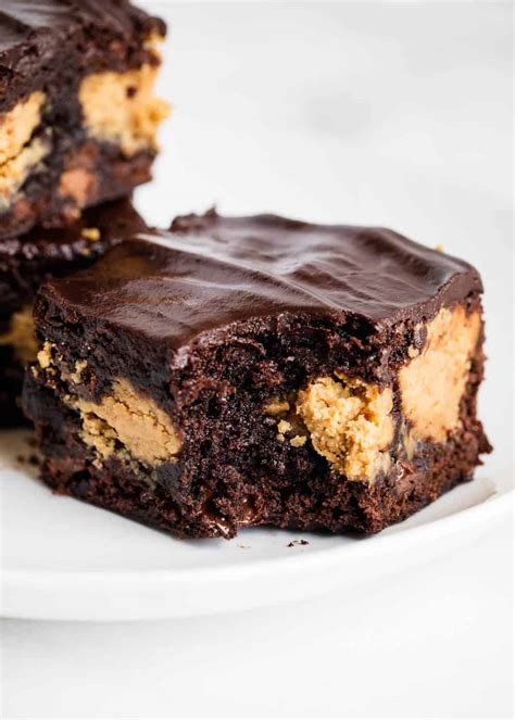 EASY Peanut Butter Brownies with Ganache - I Heart Naptime