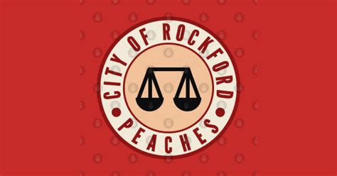 ROCKFORD PEACHES - Rockford Peaches No Crying In Baseball - Sticker ...