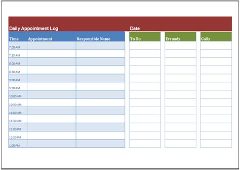 Employee Daily Assignment Log Template for Excel | Download