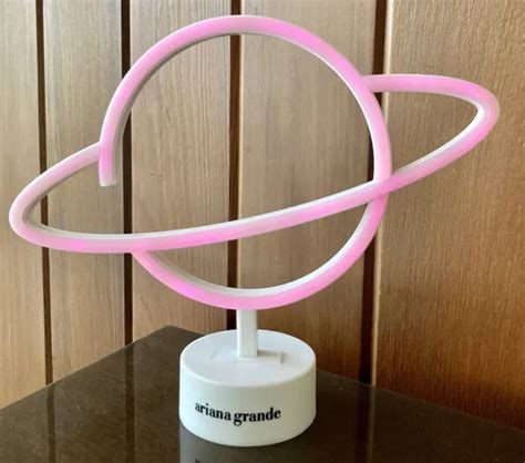 ARIANA GRANDE NEON Pink Desk Lamp Limited Edition ~ Working Neon Light ...