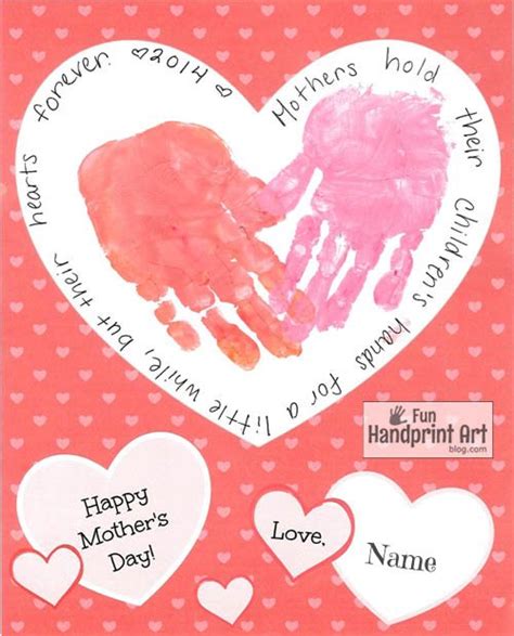 Free Printable Mother's Day Handprint Craft - Fun Handprint Art