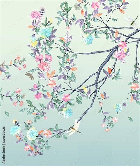 Flower,Watercolor flowers， suitable for wallpaper design Stock ...